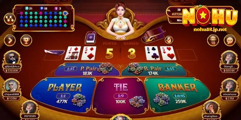 Game bài Baccarat – Sân chơi cá cược đẳng cấp dành cho cao thủ Nohu Quy tắc chơi game bài Baccarat